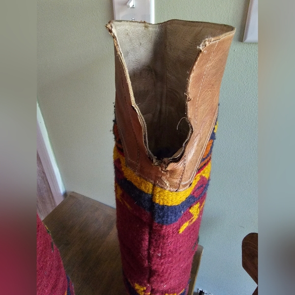 Colorful Patterned Knee-High Boots - Picture 12 of 16